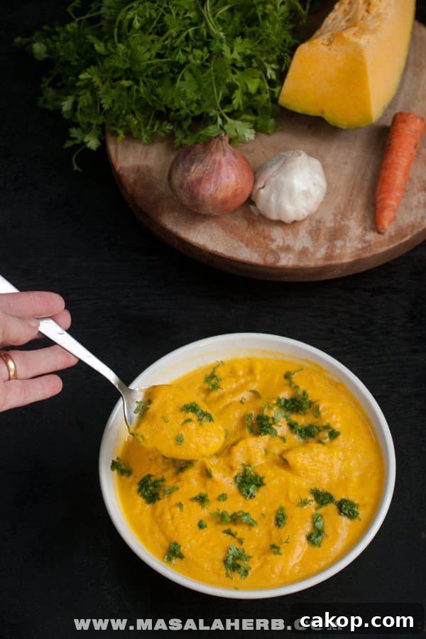 spiced pumpkin with carrot