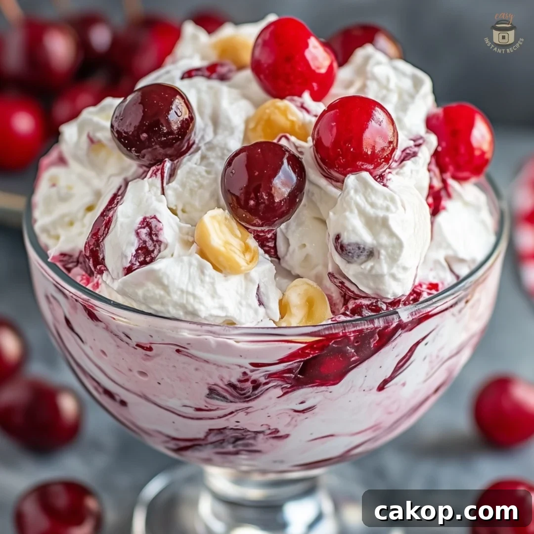 Cherry Cheesecake Fluff: A Cloud of Sweetness in Every Bite