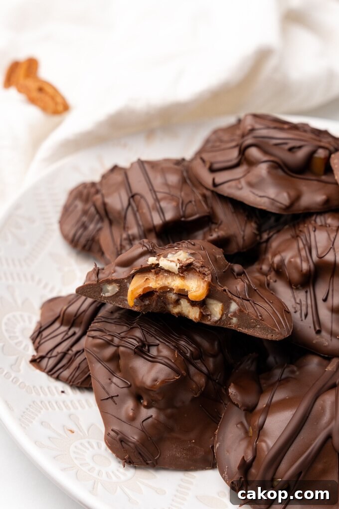 Crock Pot Turtle Candy Recipe: Gooey Pecan Caramel Treats 2 img 20335 1