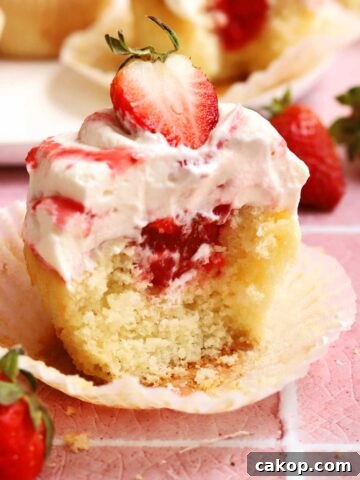 strawberry shortcake cupcakes