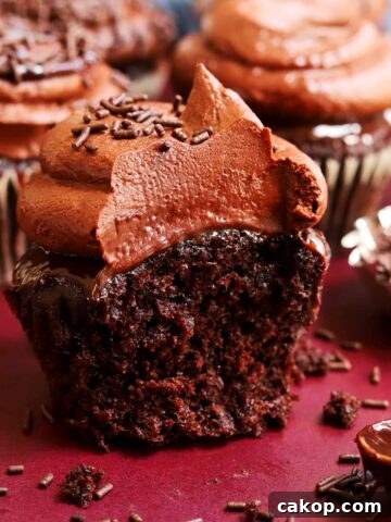 triple chocolate cupcakes