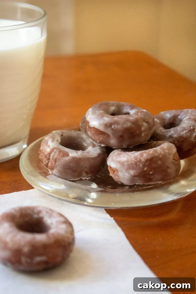 Donuts on a rack