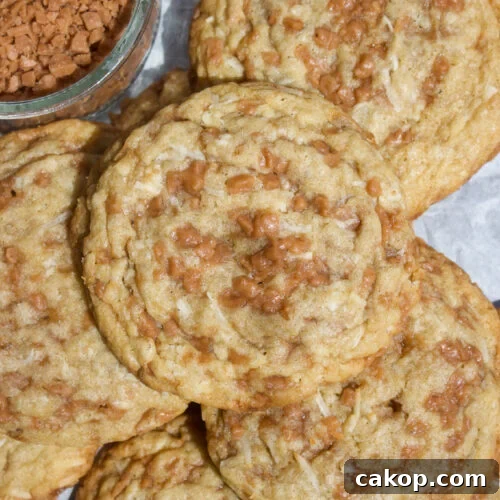 Coconut Toffee Cookies