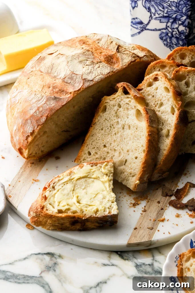Italian bread sliced, with butter on top