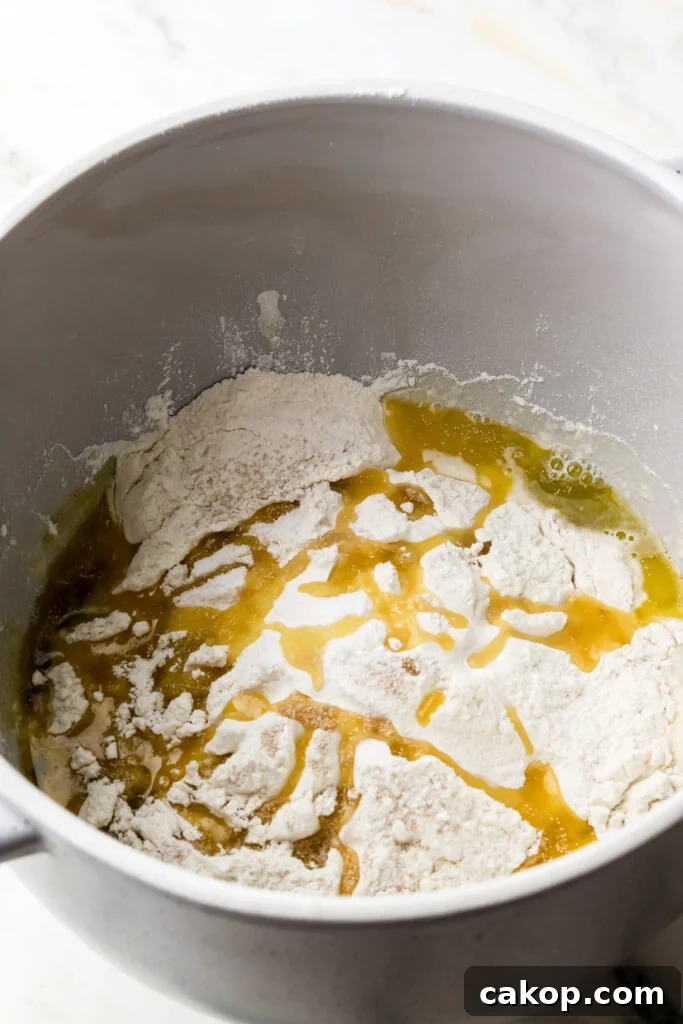 All the ingredients in a bowl