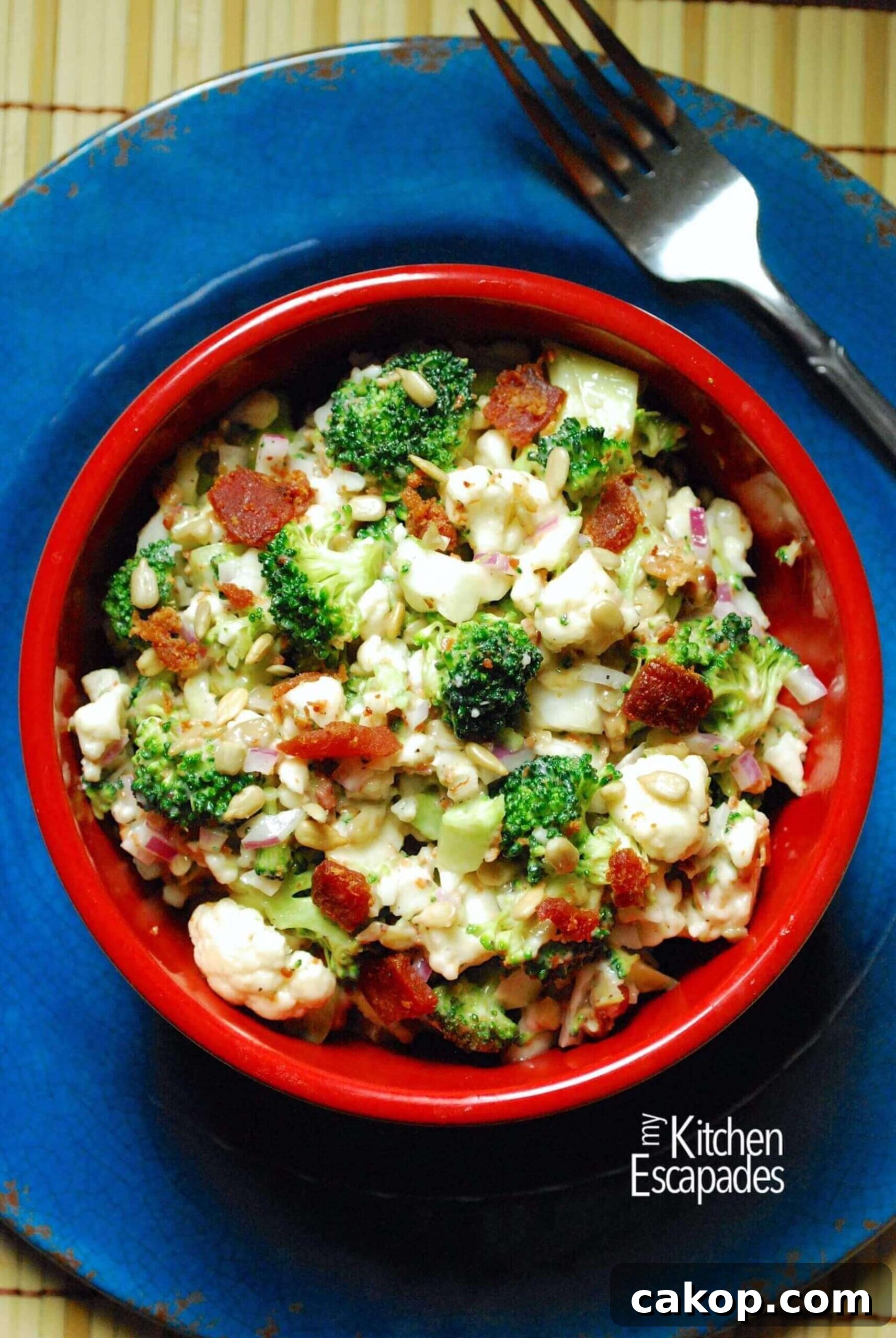 Broccoli Cauliflower Salad