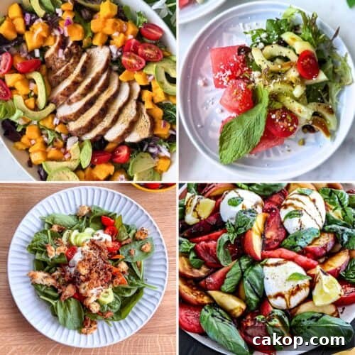 Easy Summer Salad Recipes collage