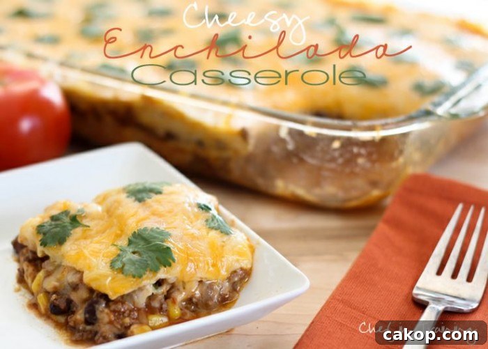 Cheesy Enchilada Casserole