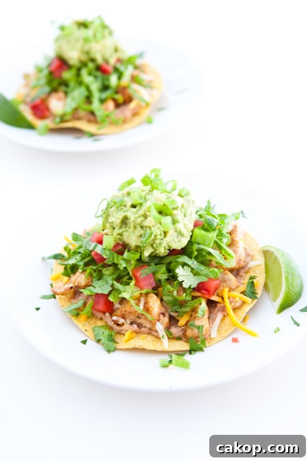 Chipotle Chicken Tostadas