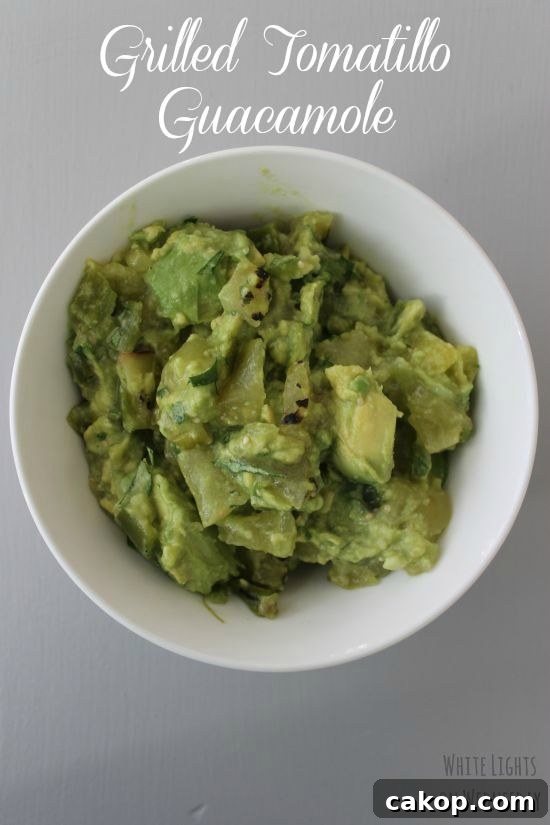 Grilled Tomatillo Guacamole