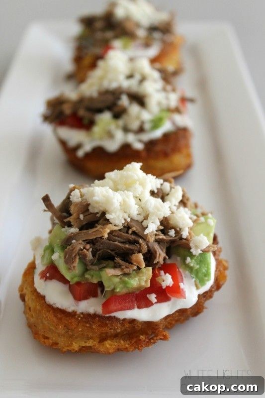 Mini Corn Cake Tostadas
