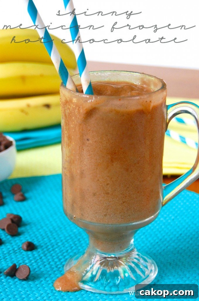 Skinny Mexican Frozen Hot Chocolate