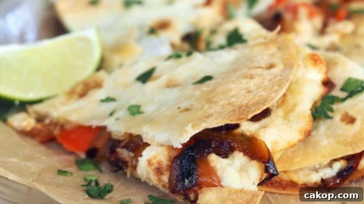 11 Quick Chicken Dinner Recipes for Weeknight Meals 8 A couple of pieces of Baked Chicken Quesadillas.