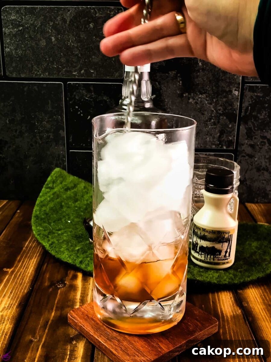 Stir your cocktail with a bar spoon.