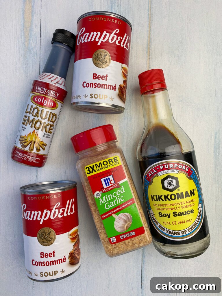 Four simple ingredients to marinade meat
