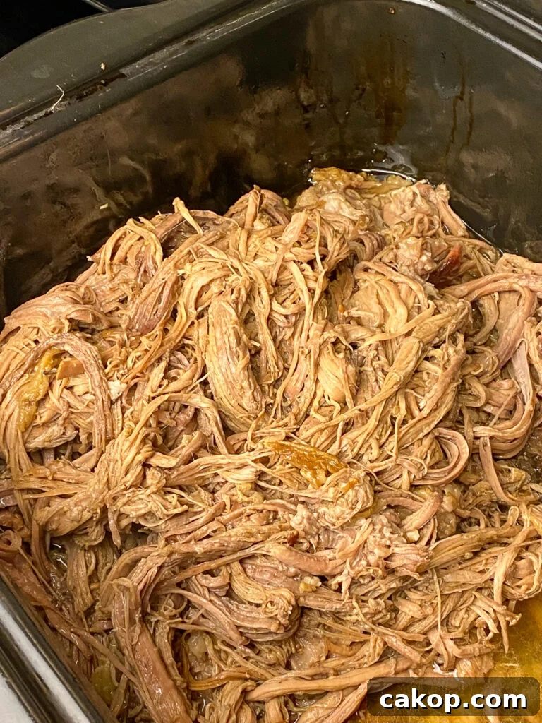 Shredded brisket - an easy recipe for making brisket in a roaster