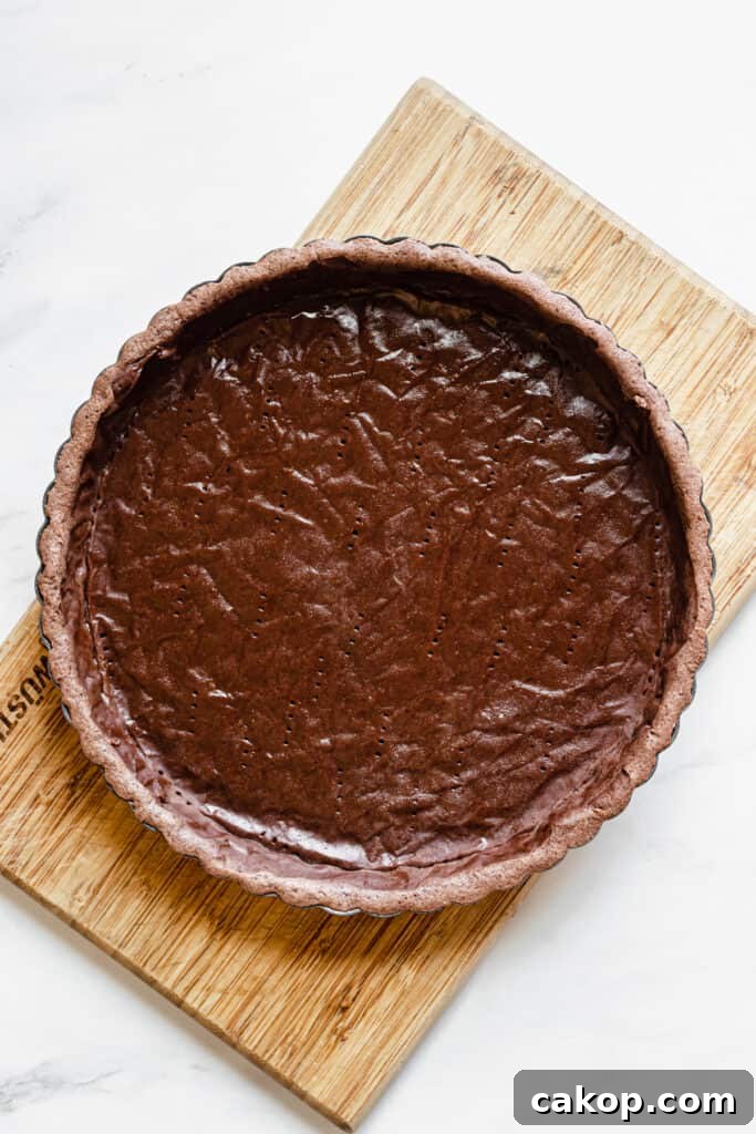 Chocolate Pâte Sucrée: Rich Sweet Tart Crust Recipe 19 Par-baked tart shell