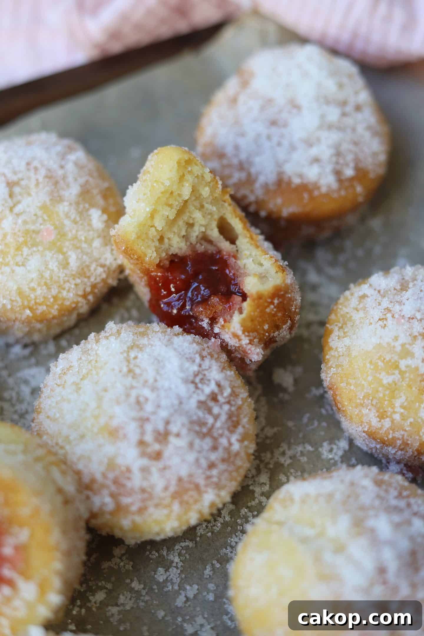 gluten free jam doughnuts baked