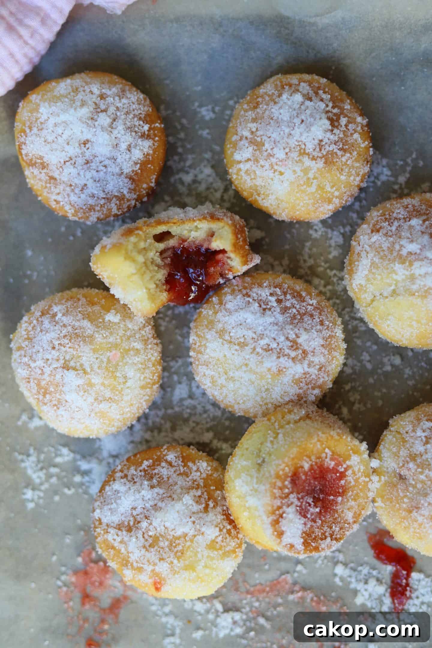 gluten free jam doughnuts baked