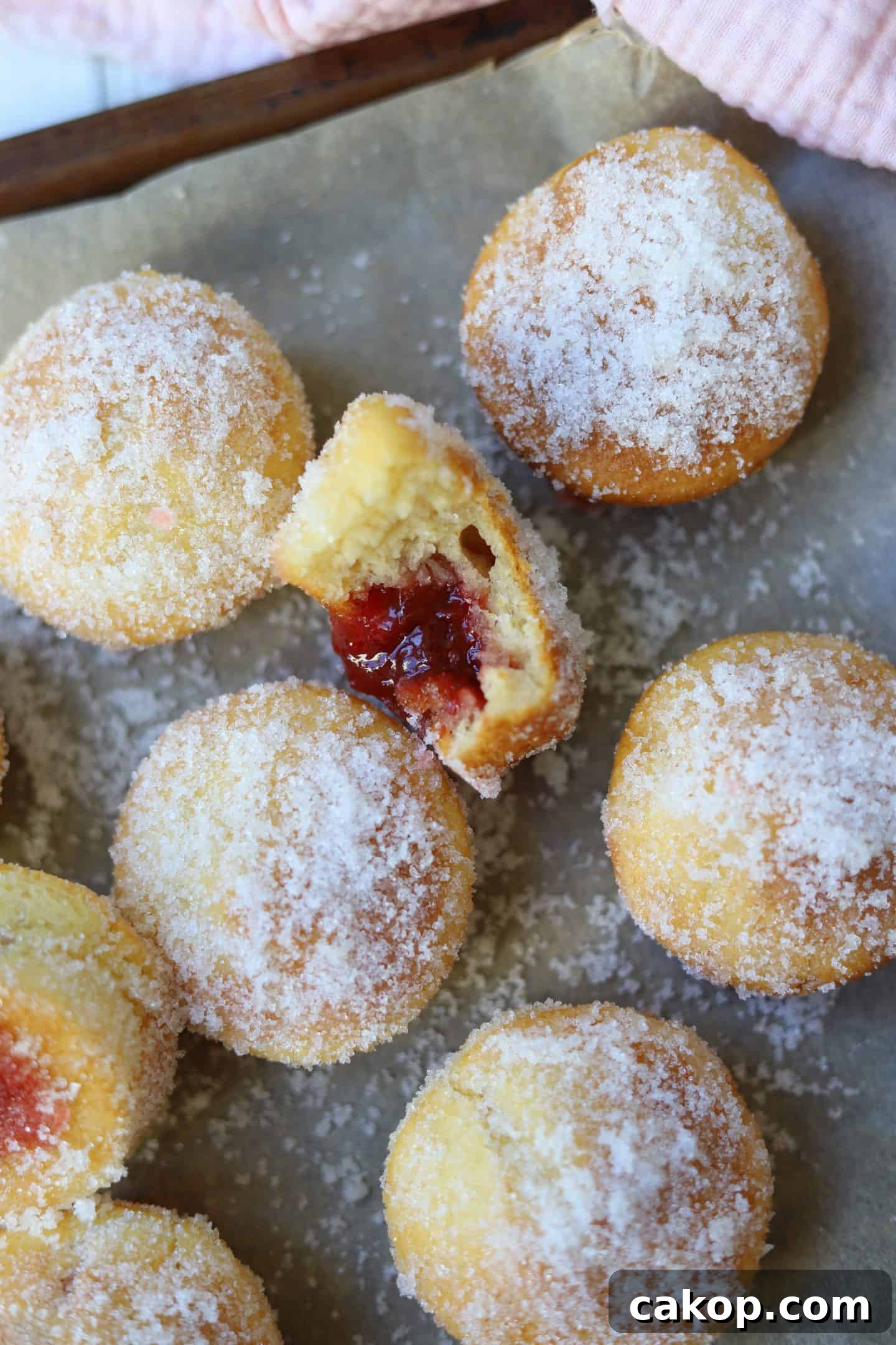 gluten free jam doughnuts baked