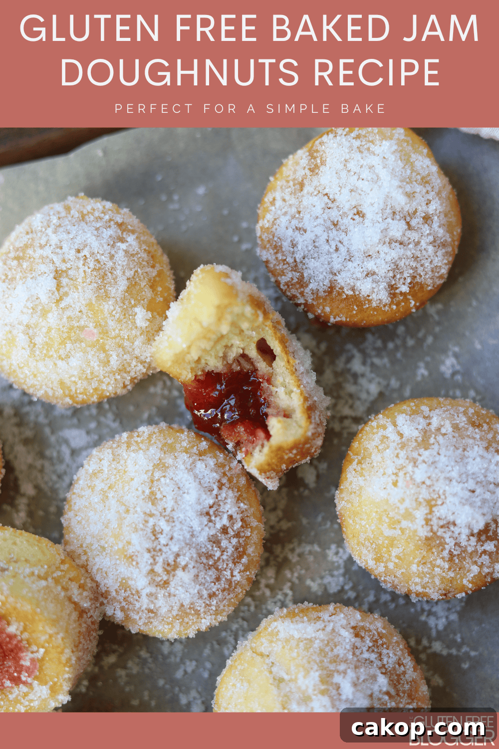 gluten free jam doughnuts baked 2