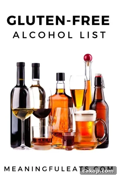 various types of alcohol for gluten free alcohol list post
