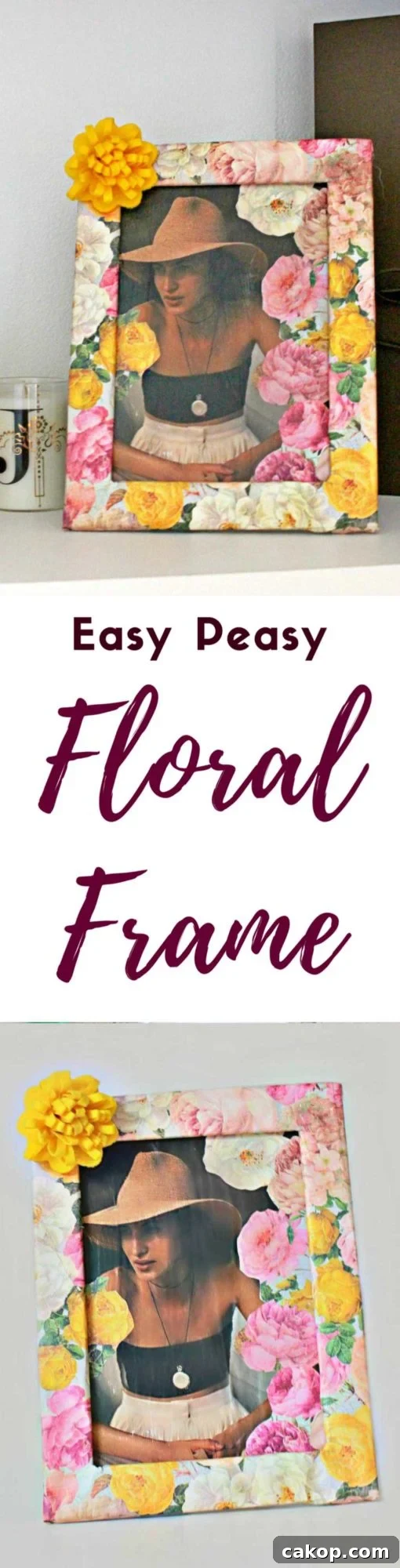 DIY Cork Picture Frame Made from Recycled Wine Corks 13 Floral picture frame