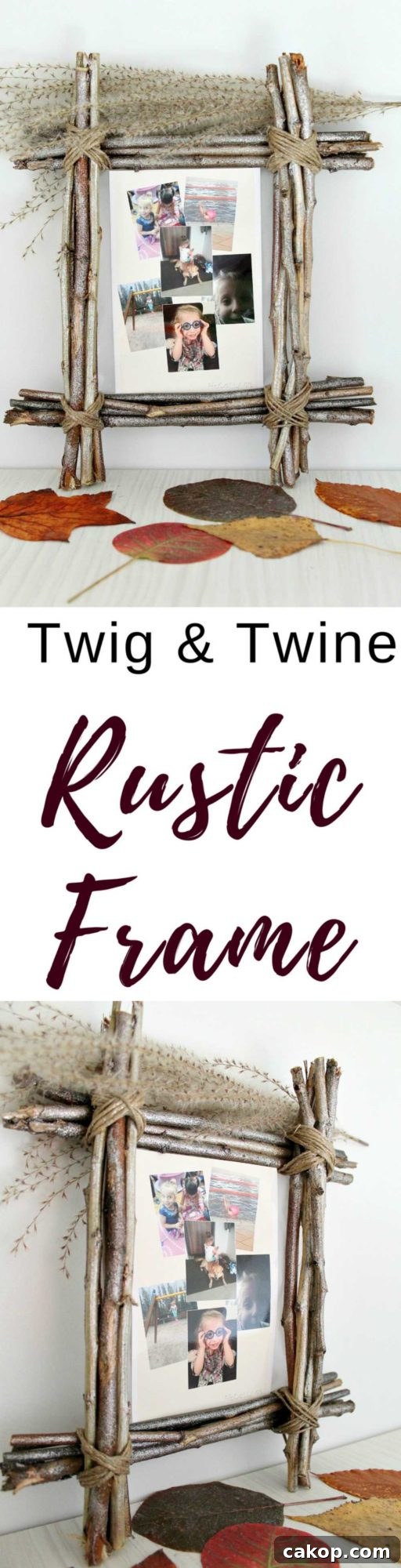 DIY Cork Picture Frame Made from Recycled Wine Corks 14 Twig frame