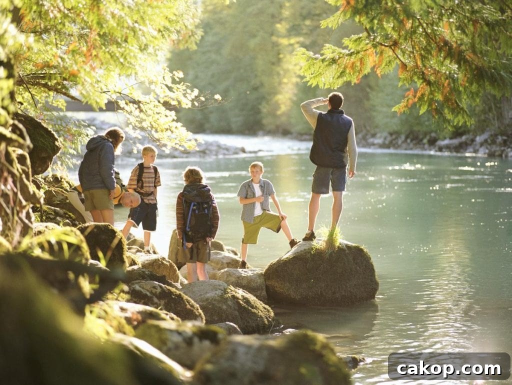 15 Fun Hobbies to Do With Your Kids for Quality Family Time 6 family on a nature hike