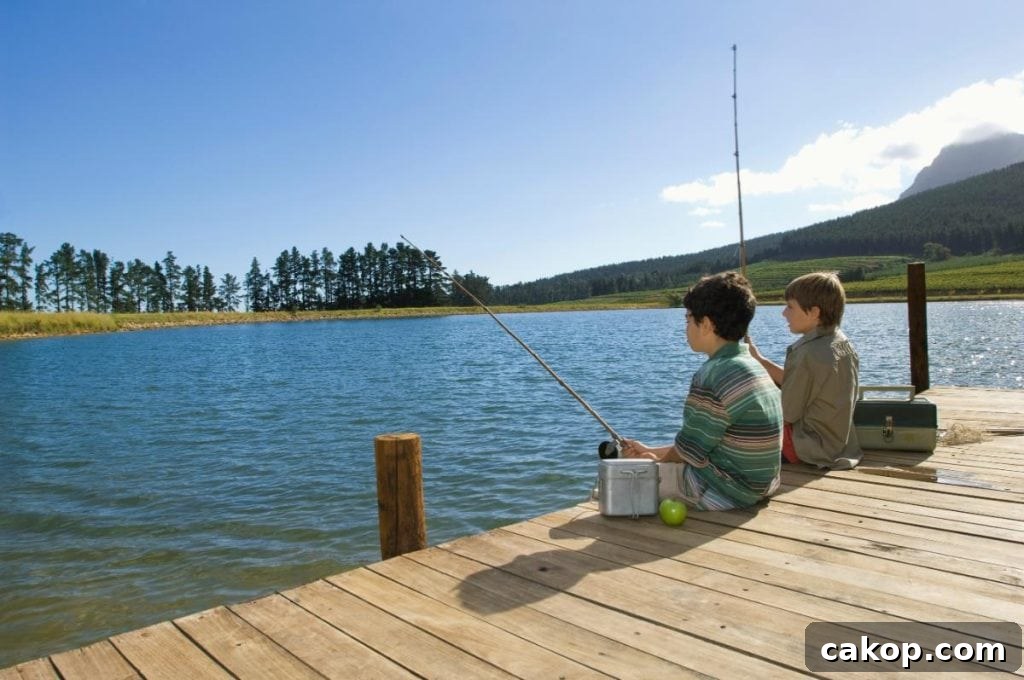 15 Fun Hobbies to Do With Your Kids for Quality Family Time 7 two boys fishing off a dock