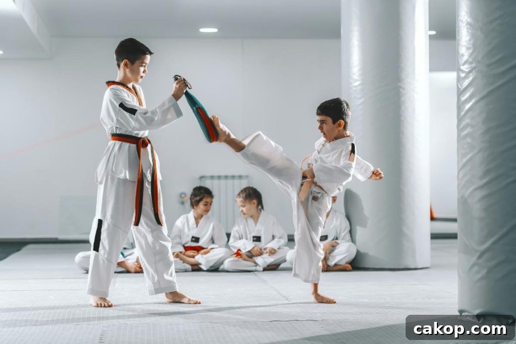 15 Fun Hobbies to Do With Your Kids for Quality Family Time 4 kids practicing martial arts