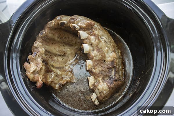 Ribs in Crock-Pot