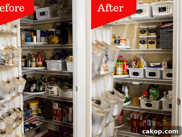 Get simple ideas to organize your pantry to reduce food waste in your home!