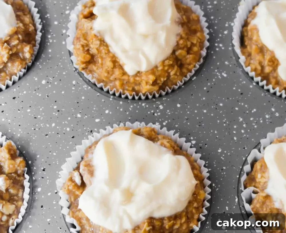 oatmeal cream cheese pumpkin muffins
