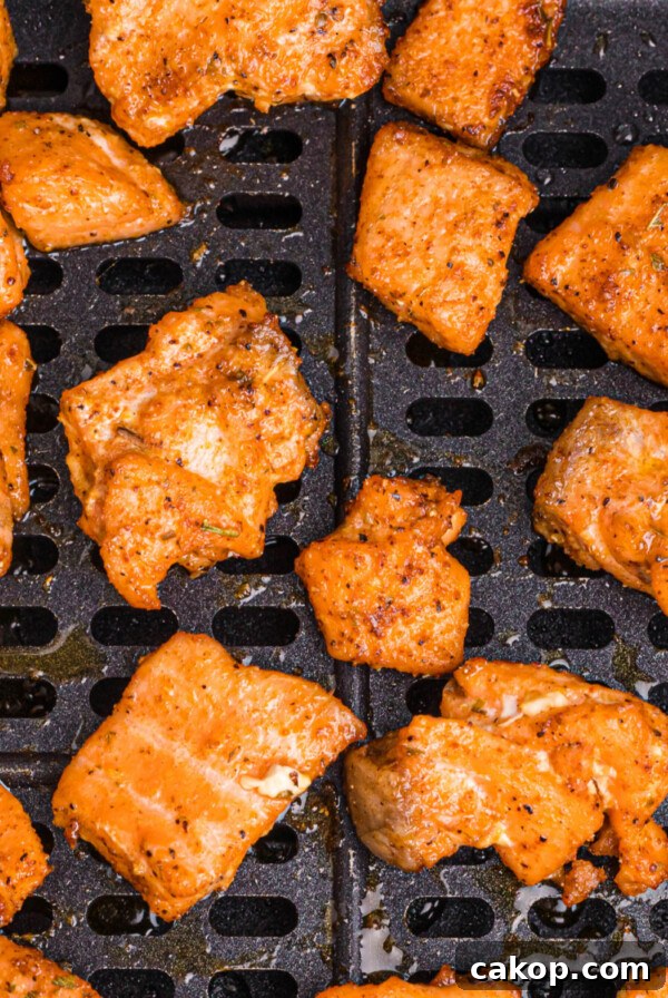Crispy Air Fryer Teriyaki Salmon Bites Recipe 12 Blackened salmon bites
