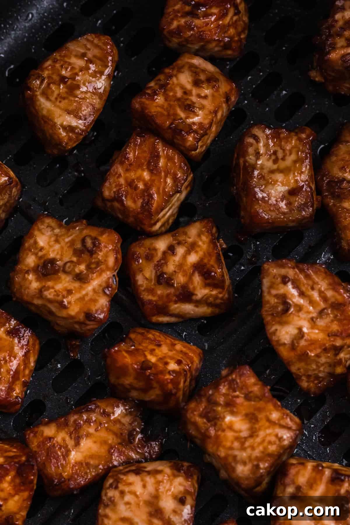 Crispy Air Fryer Teriyaki Salmon Bites Recipe 10 Step 6