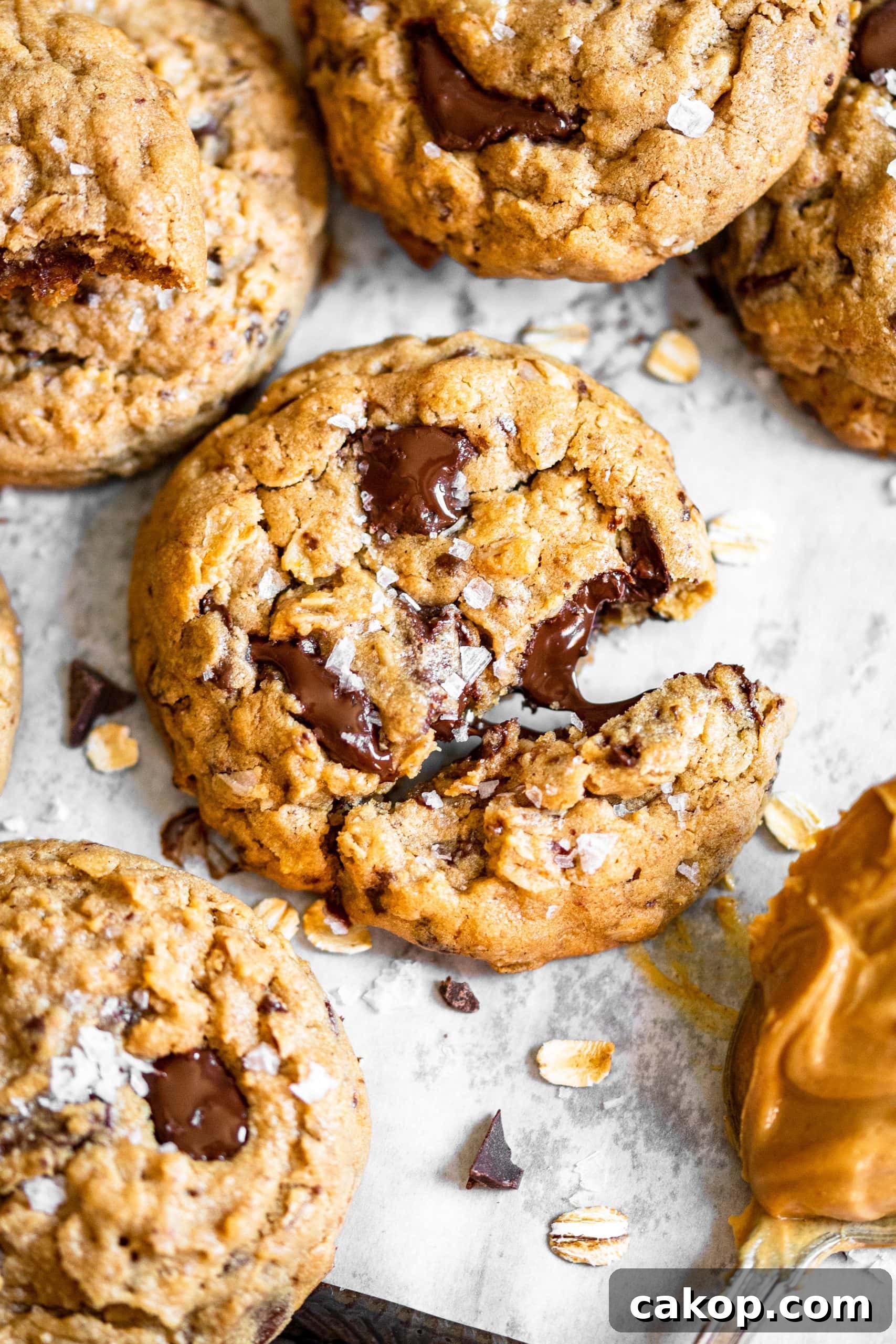 Peanut Butter Chocolate Chunk Oatmeal Cookies