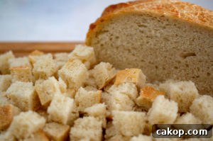 Baked Herb and Garlic Croutons