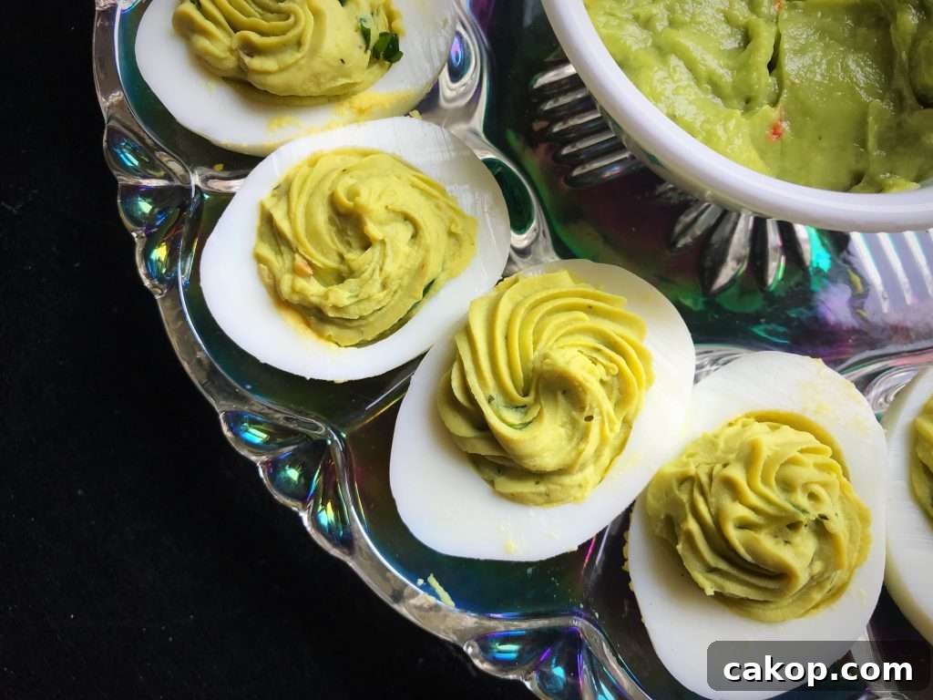Guacamole Deviled Eggs Guacamole Deviled Eggs