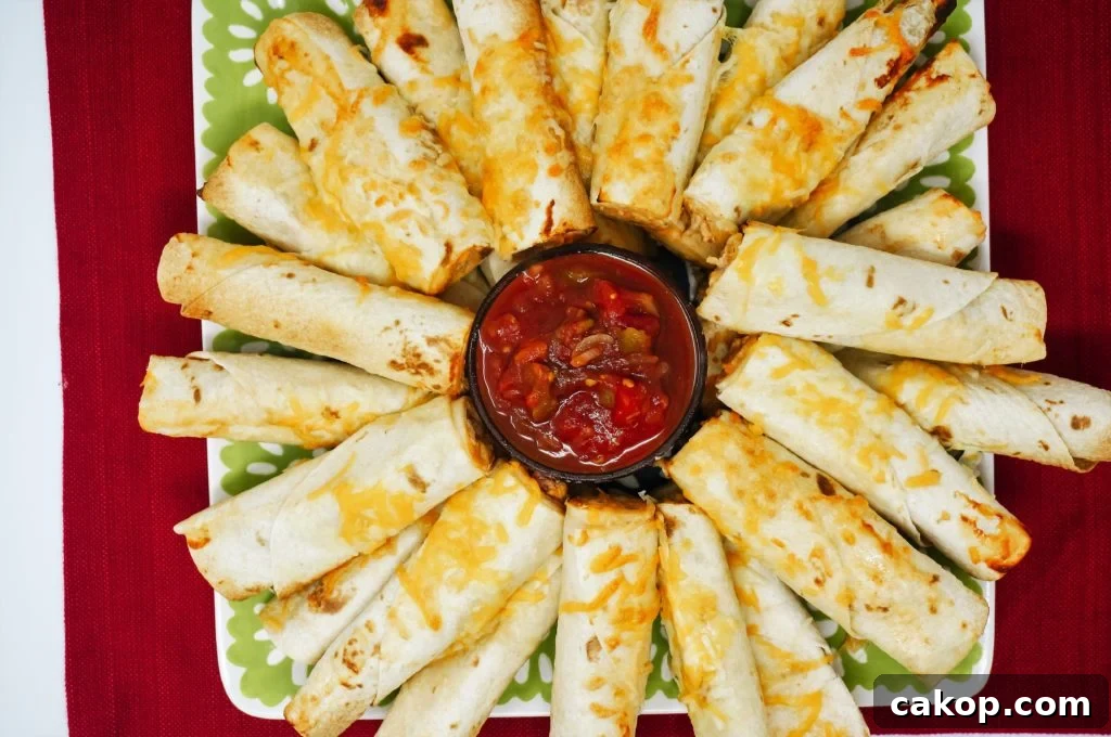 Open-Faced Tacos: Flavorful Mexican Tostadas Made Simple 7 Baked Cheesy Chicken Flautas