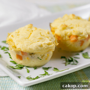 gluten free chicken pot pie muffins
