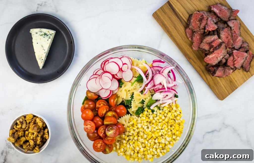 All the ingredients in a bowl.