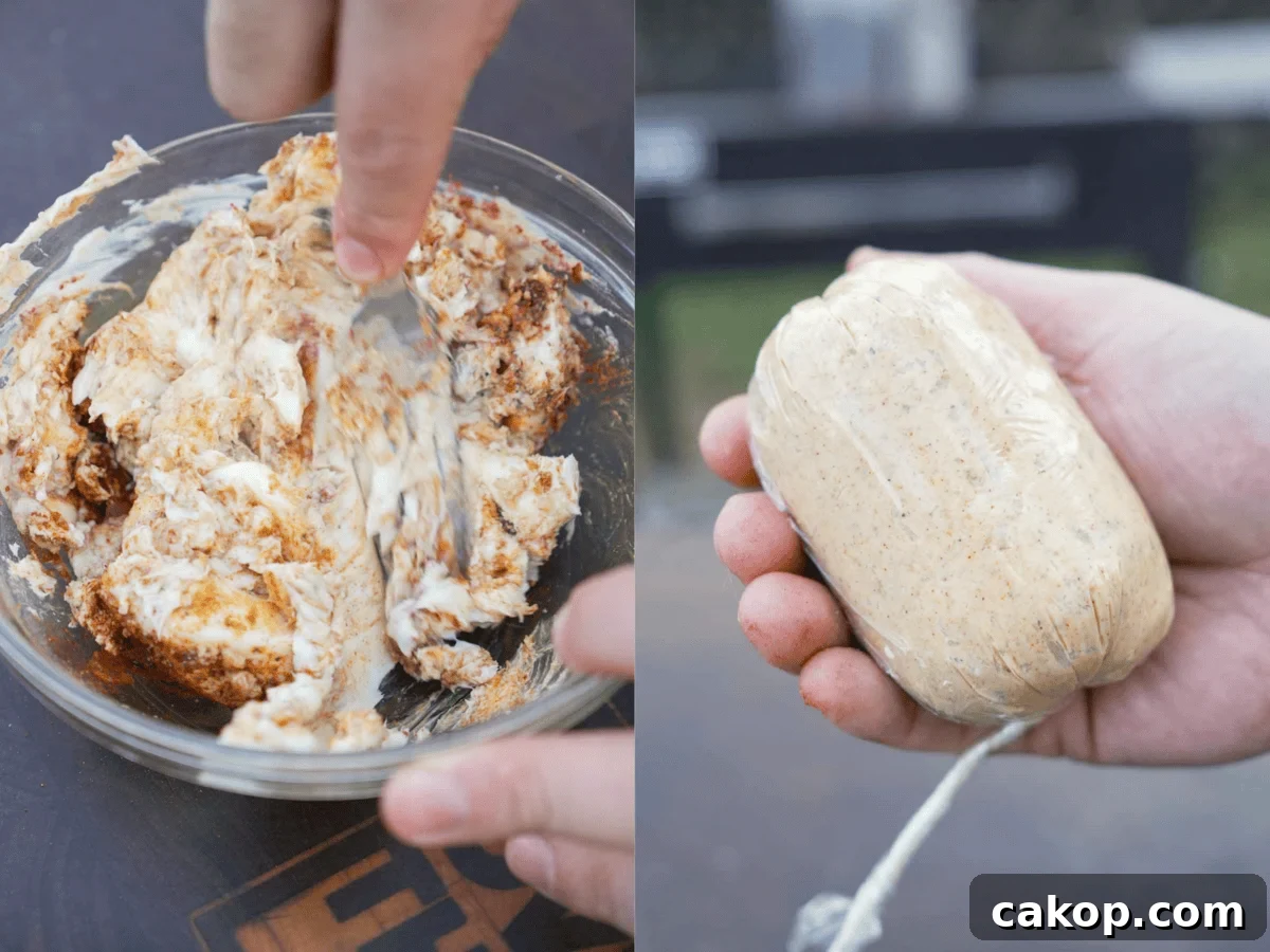 The key to the best Crusted Cookie Butter Steak is the sweet and savory cookie butter.