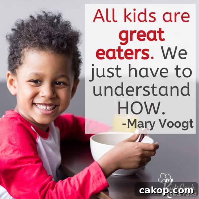 All kids are great eaters, but we have to understand HOW. -Mary Voogt