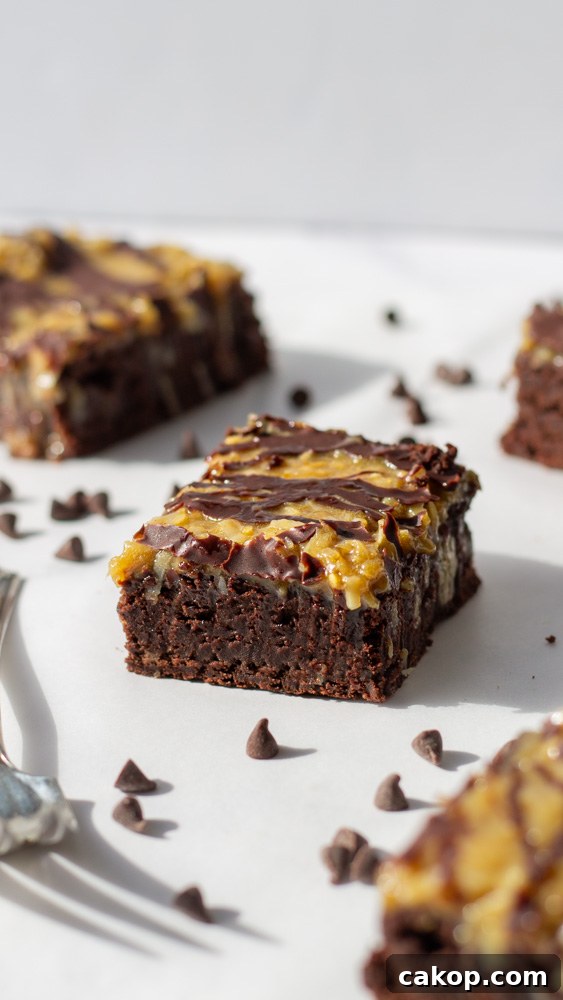 german chocolate brownies