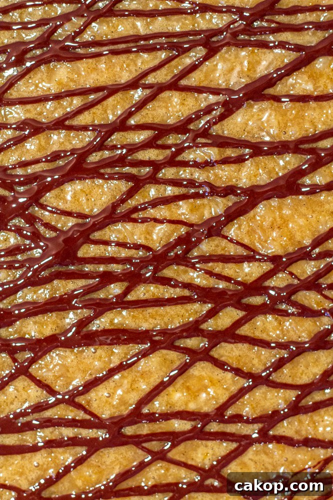 german chocolate brownies melted chocolate topping