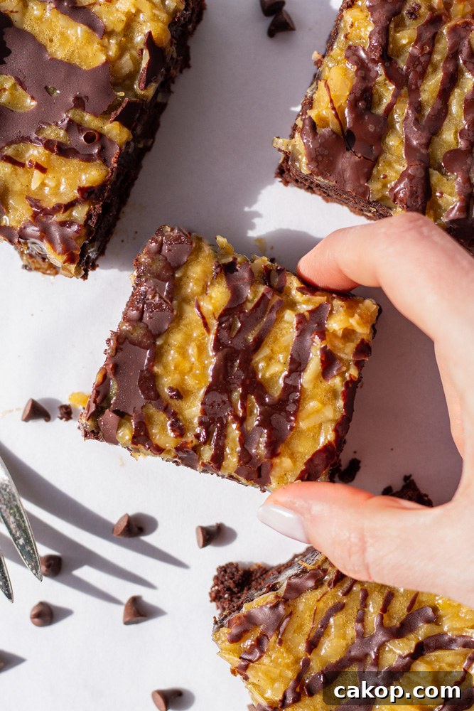 german chocolate brownies