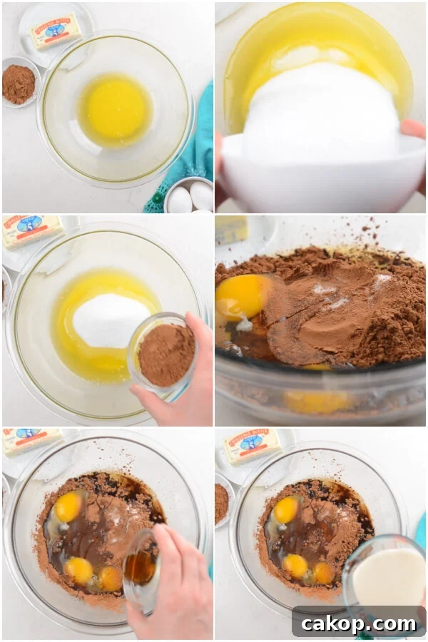 preparing the filling mixture