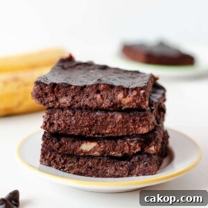 3 Ingredient Banana Brownies