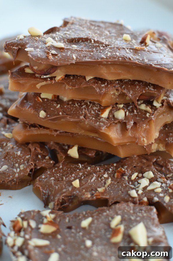 Homemade toffee